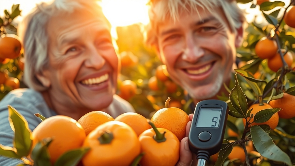 귤, 당뇨 환자에게 괜찮을까? (realistic 스타일)