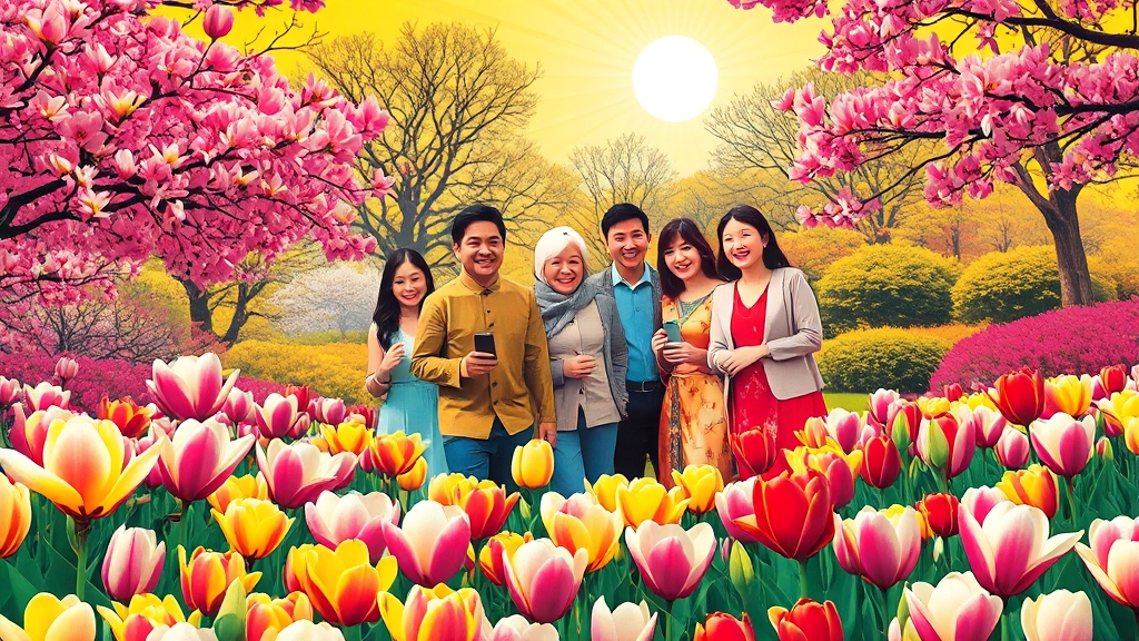 천리포수목원 봄 축제 알아보기 (popart 스타일)