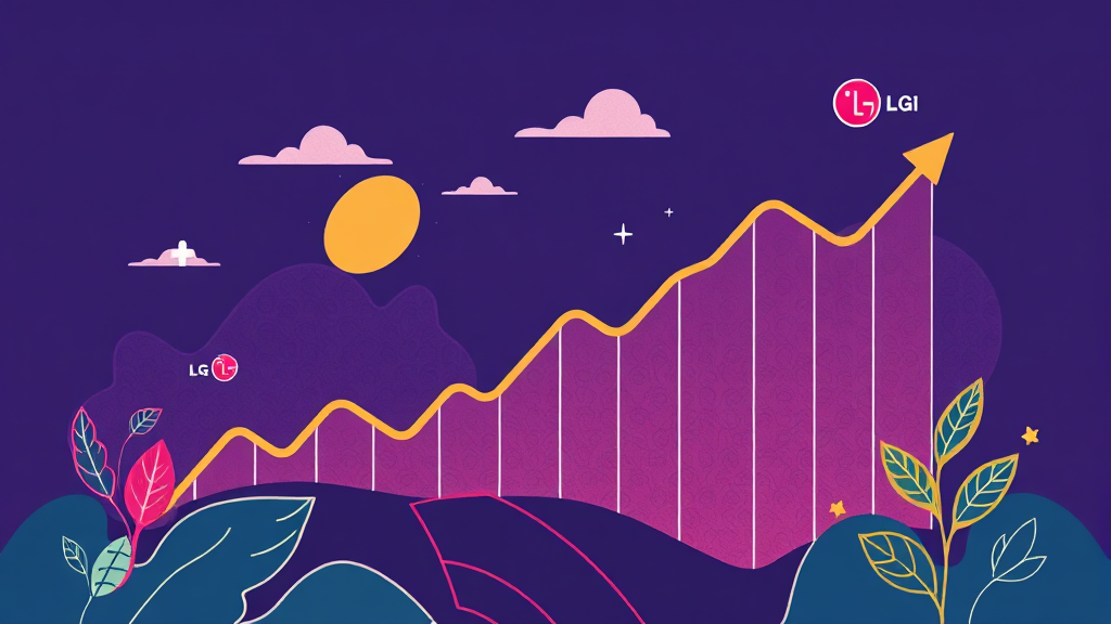 금리 변동과 LG화학 주가의 관계 (illustration 스타일)