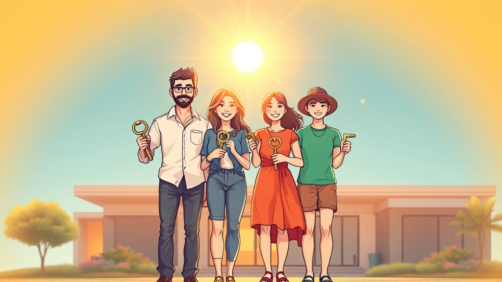 생애최초 주택담보대출이란? (illustration 스타일)