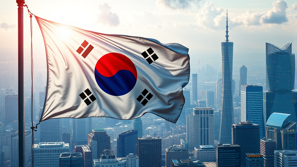 정부와 기업 협력, AI 강국으로 가는 길 (realistic 스타일)