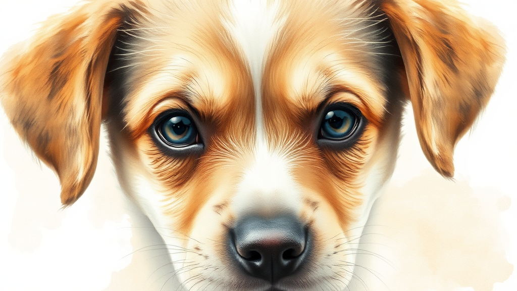 강아지 녹내장, 원인과 진단 방법 알아보기 (watercolor 스타일)