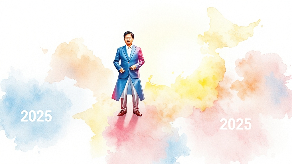 유권자의 선택이 중요한 시점 (watercolor 스타일)