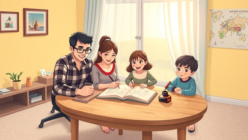 재미있는 일기 쓰기 비법 (cartoon 스타일)