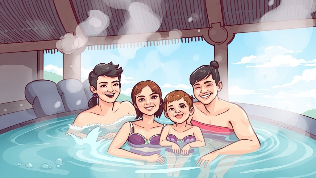 온천 & 사우나 이용 꿀팁 (illustration 스타일)