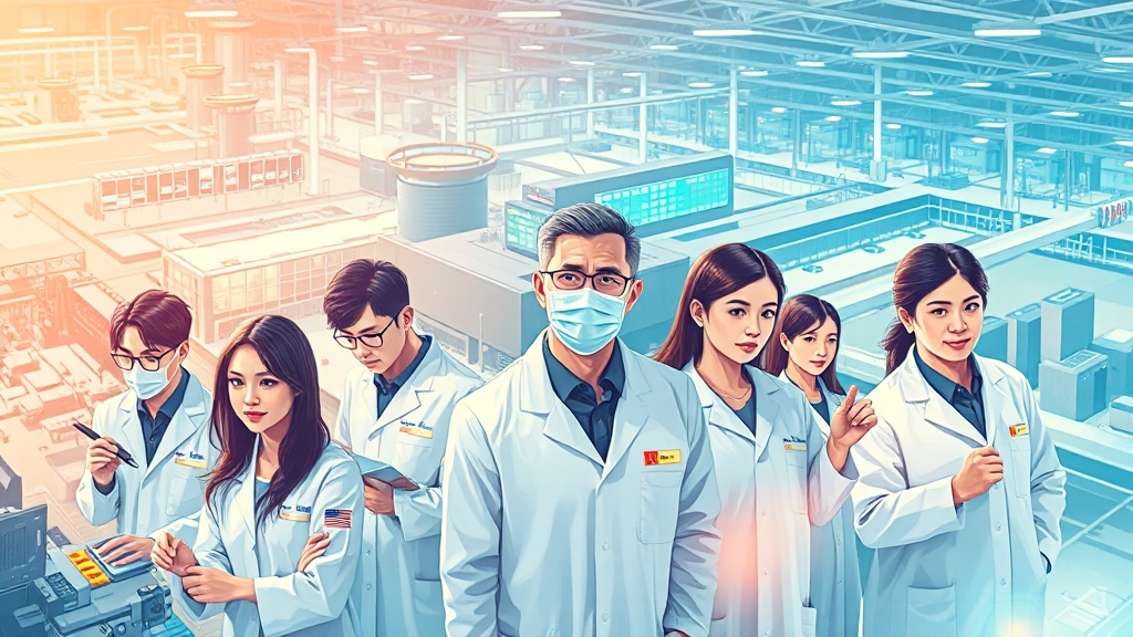 한국콜마 기술력 및 경쟁력 분석 (illustration 스타일)