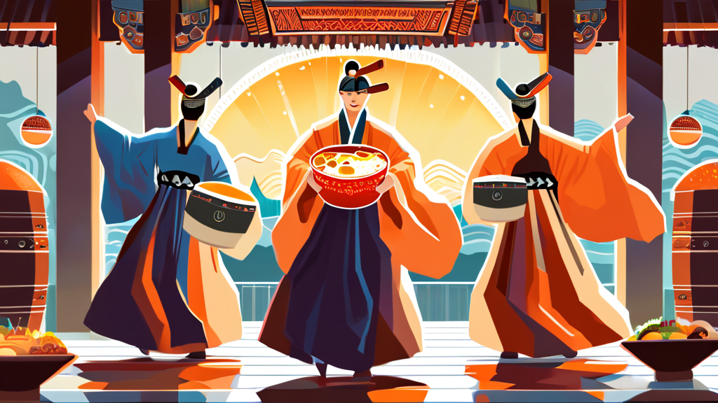 축제의 시작을 알린 다채로운 식전 및 개회식 (illustration 스타일)