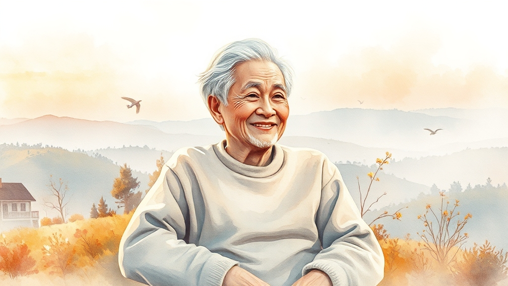국민연금 수령 전략 및 미래 대비 (watercolor 스타일)