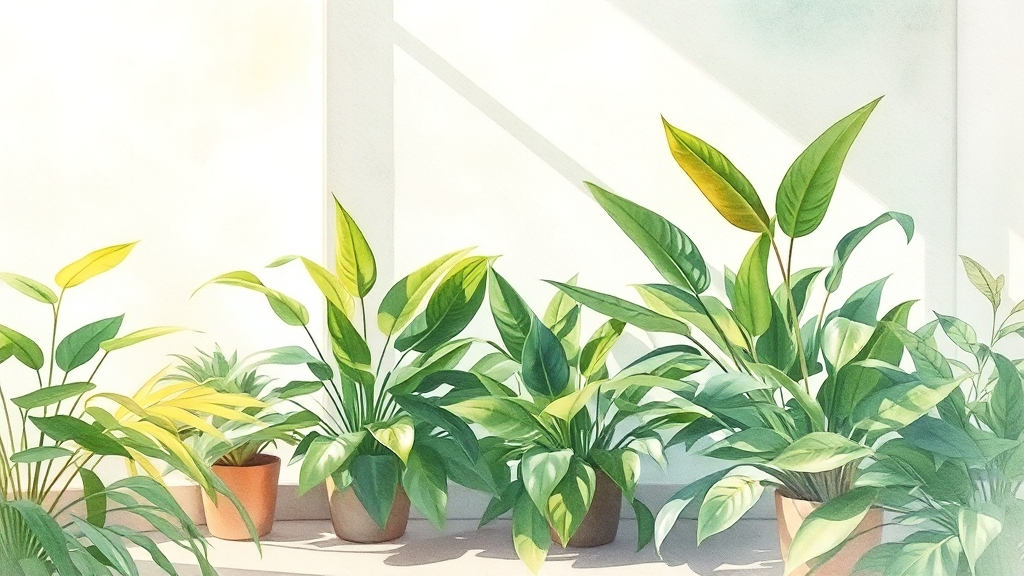 공기정화식물에 관한 종합 가이드 (2025최신) 8 결론 (watercolor 스타일)