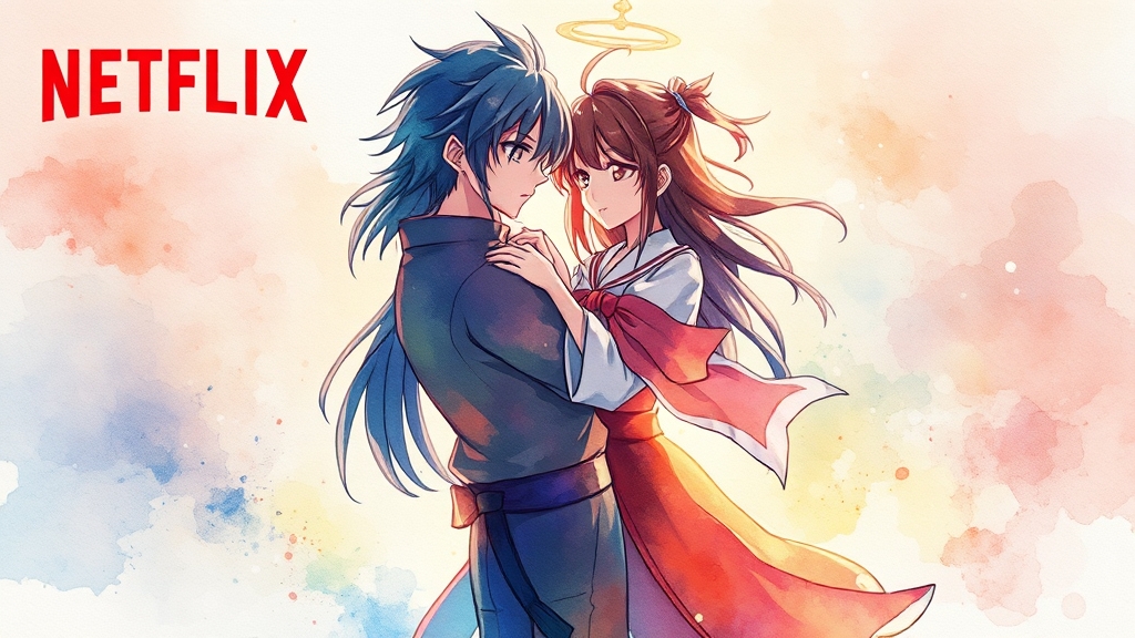 OTT 플랫폼별 시청 가이드 (watercolor 스타일)