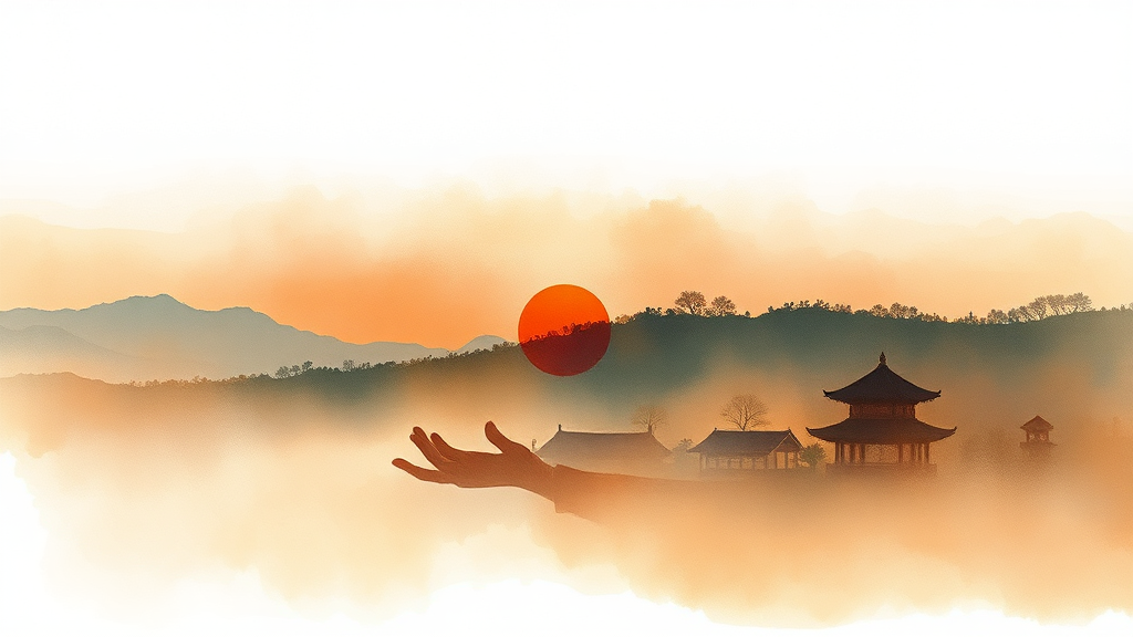 전문가 추천 해돋이 명소 (watercolor 스타일)