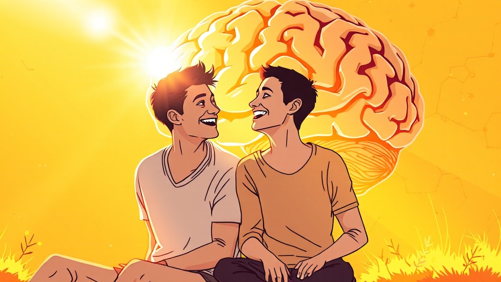 소통, 치매 위험 감소 핵심 (illustration 스타일)