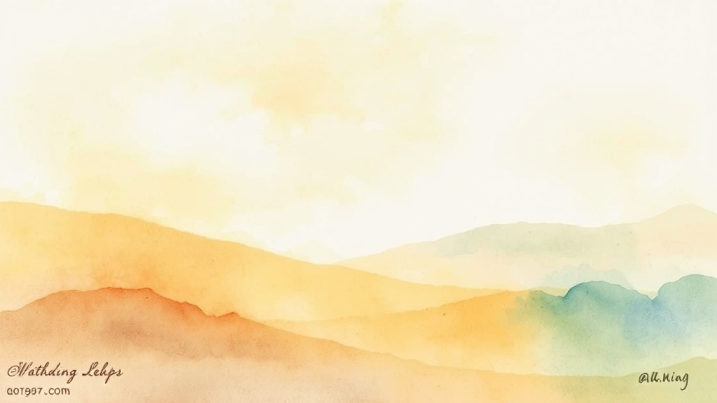 공황장애 극복 사례 및 조언 (watercolor 스타일)