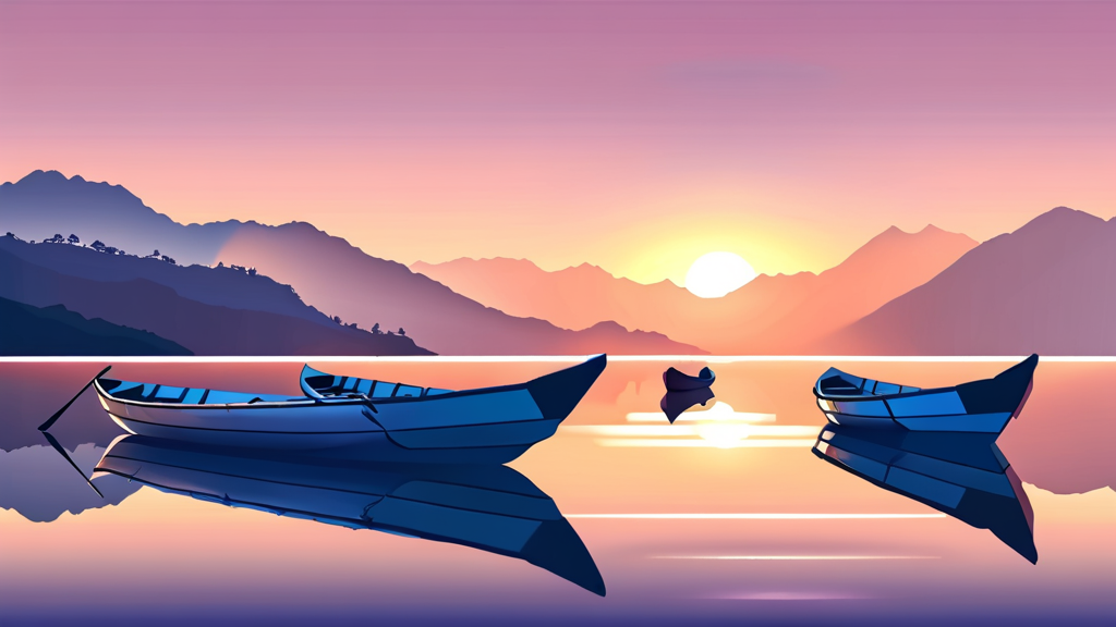 네팔 여행: 히말라야의 품에서 꿈을 꾸다 (illustration 스타일)