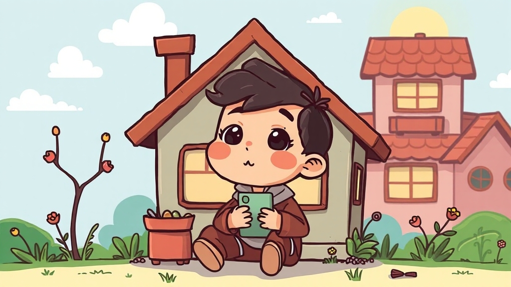 무주택 세대주 조건 (cartoon 스타일)