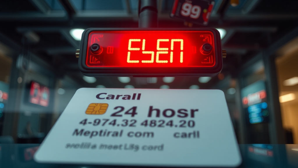 카드 분실 시: 긴급 대처 (realistic 스타일)