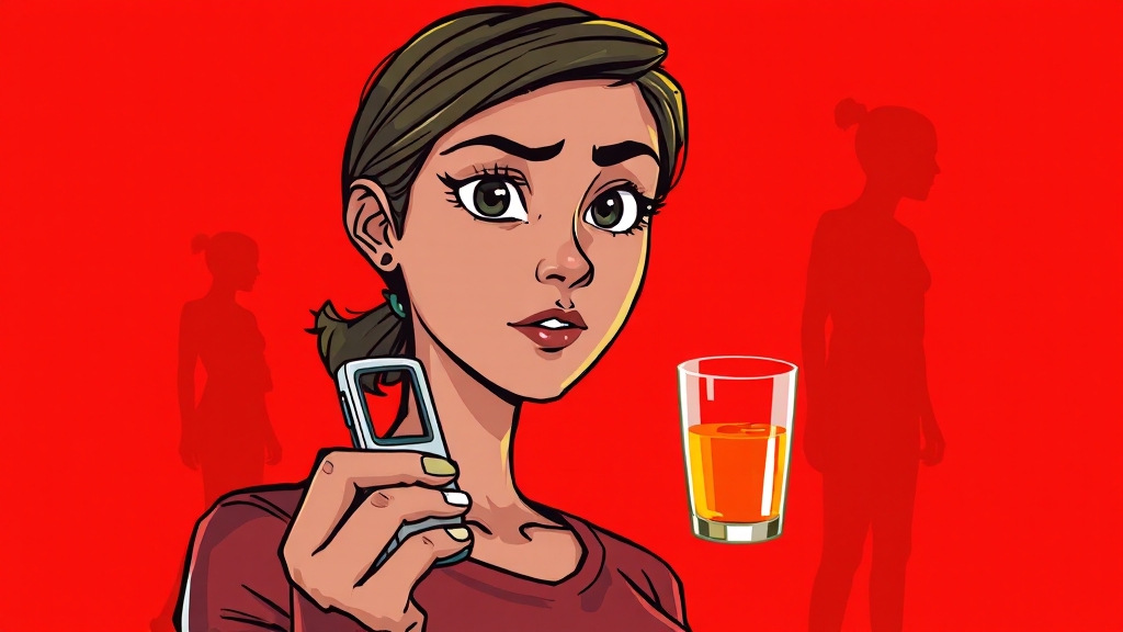 청년 당뇨, 놓치기 쉬운 초기 증상 (cartoon 스타일)