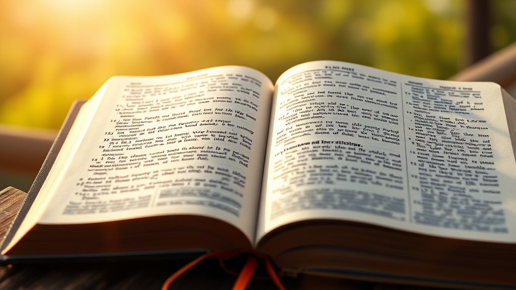 성경 통독을 돕는 길잡이 역할의 읽기표