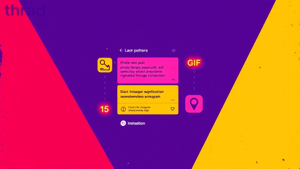 쓰레드 게시물 작성 및 관리 (popart 스타일)