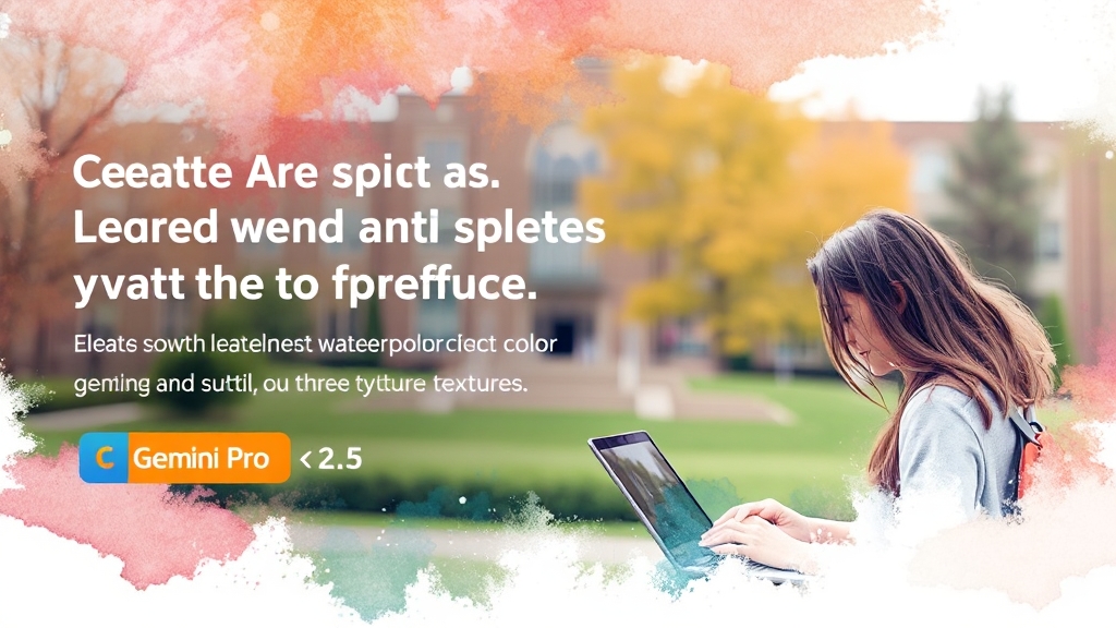 대학생 무료 혜택 (watercolor 스타일)