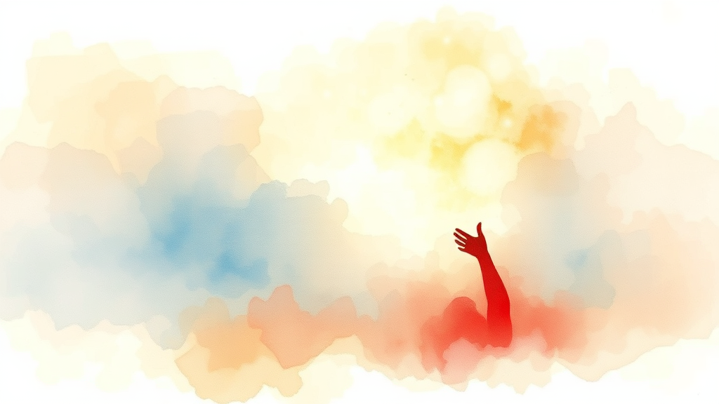 관계의 균형: 존중, 배려, 그리고 긍정적인 마인드 (watercolor 스타일)