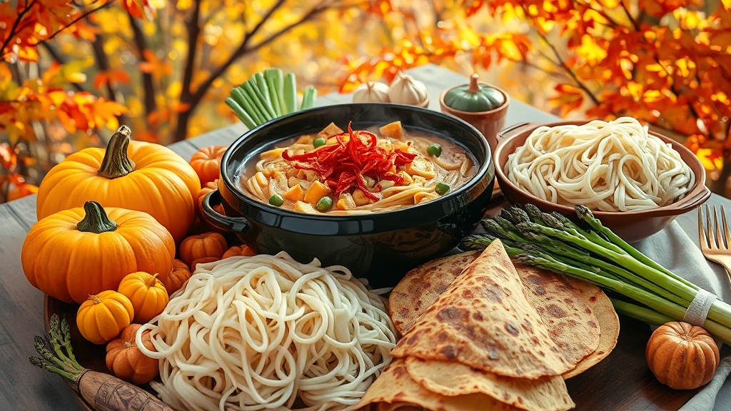 맛있는 먹거리 메뉴 소개 (realistic 스타일)