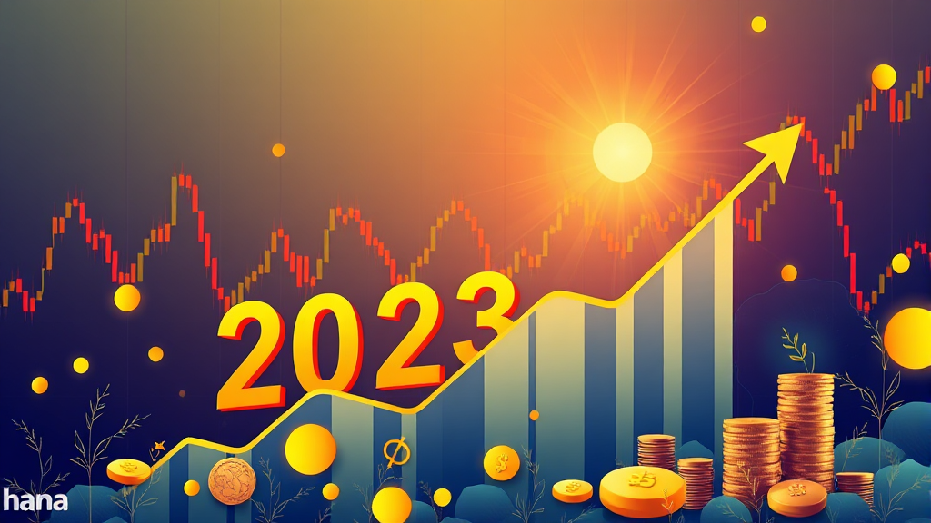 2023년 실적 분석 및 전망 (illustration 스타일)