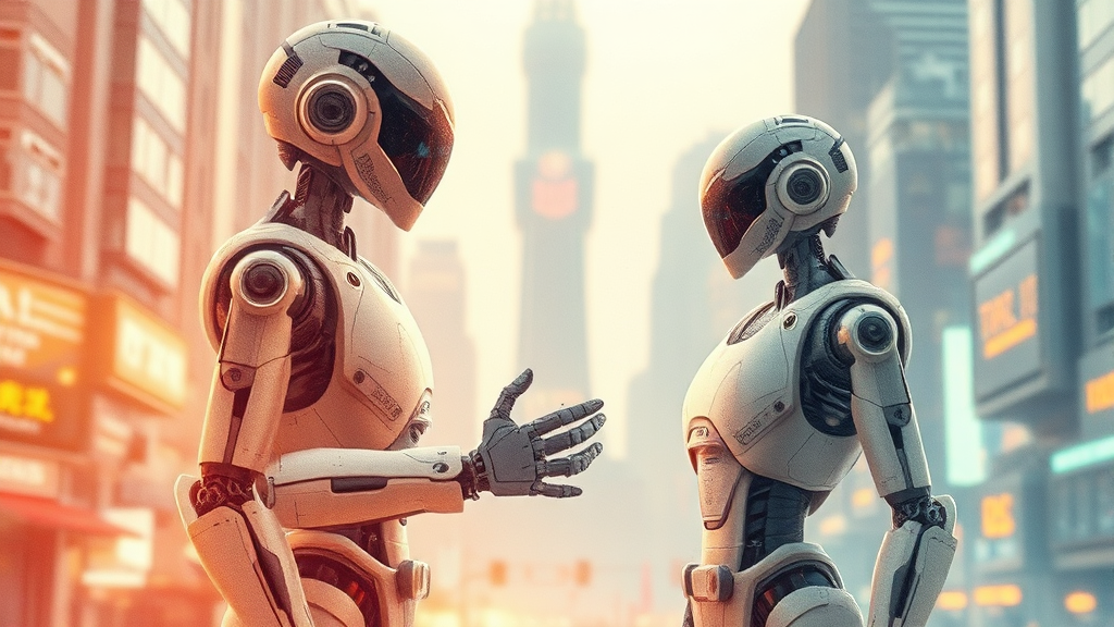 휴머노이드 로봇이란? (watercolor 스타일)