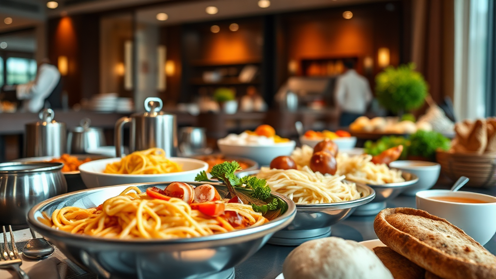 레스토랑 및 다이닝: 미식의 즐거움을 만끽하는 시간 (realistic 스타일)