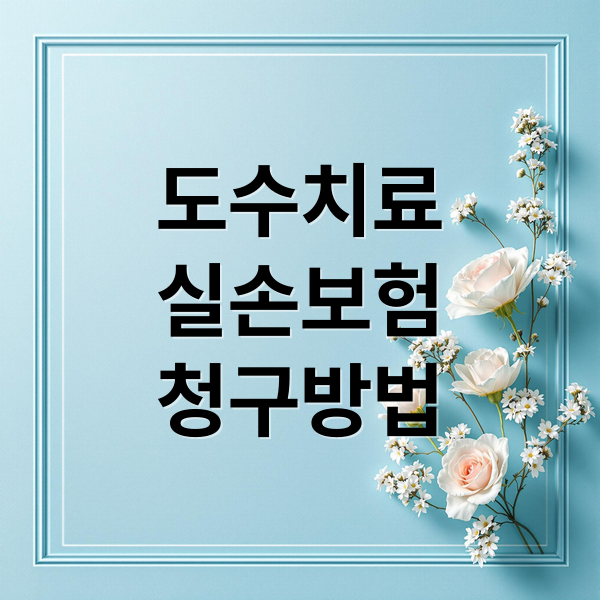 도수치료
실손보험
청구방법 (도수치료 실손보험 청구)