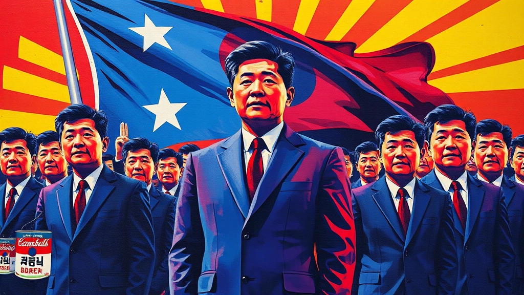 2025 대선, 누가 승리할까? (popart 스타일)