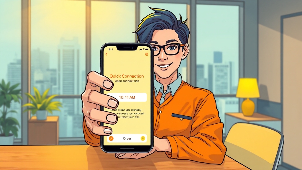 상담원 연결 방법 & 꿀팁 공개 (illustration 스타일)