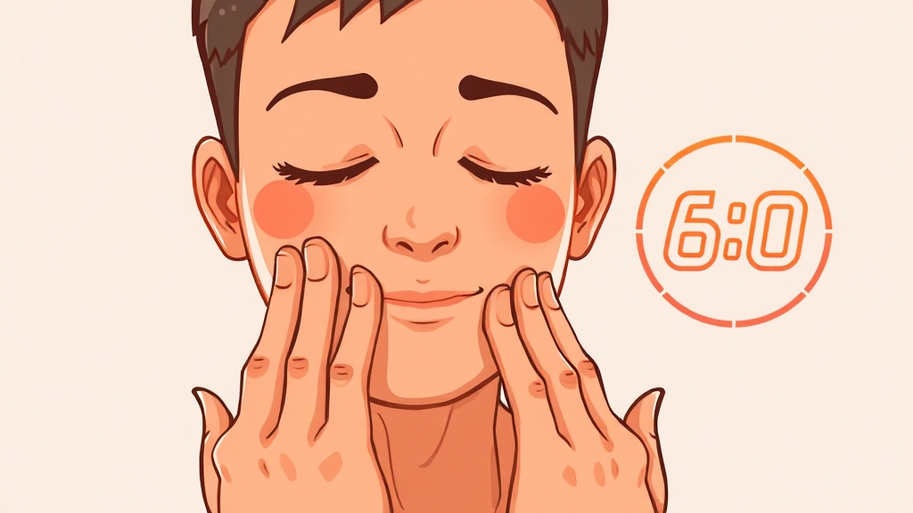 턱관절 마사지 기법 (cartoon 스타일)