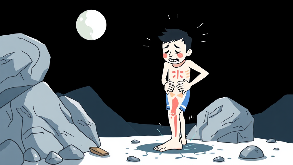 밤에 다리 쥐, 왜 날까? (illustration 스타일)