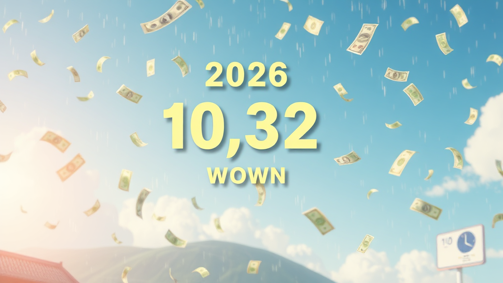 2026년 최저시급 및 월급 상세 계산 (realistic 스타일)