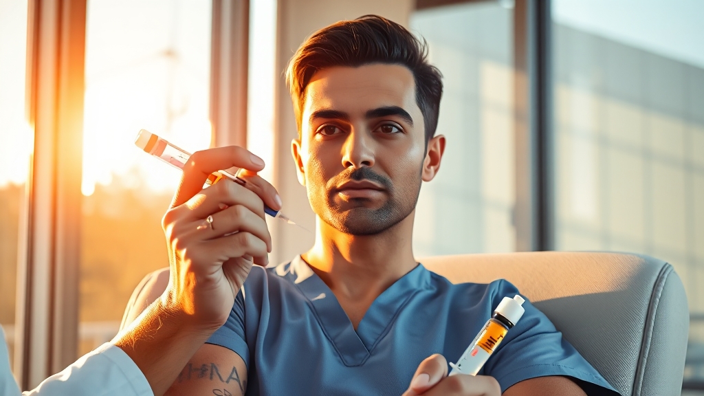 영양 주사: 또 다른 피로 회복 방법 (realistic 스타일)