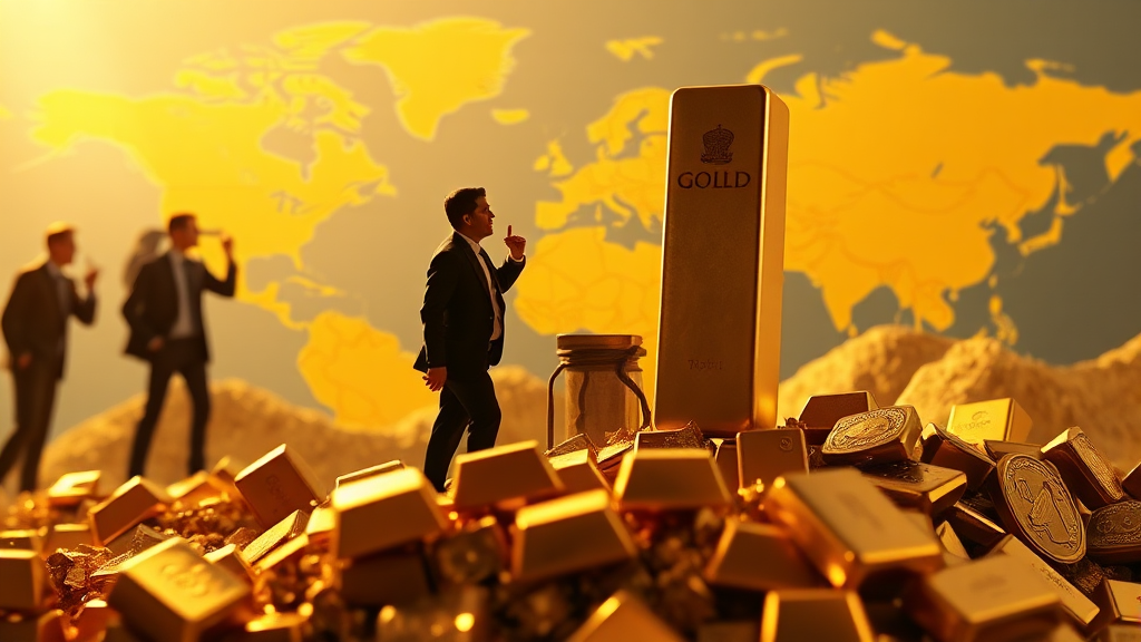 금값 상승, 주요 원인 분석 (realistic 스타일)