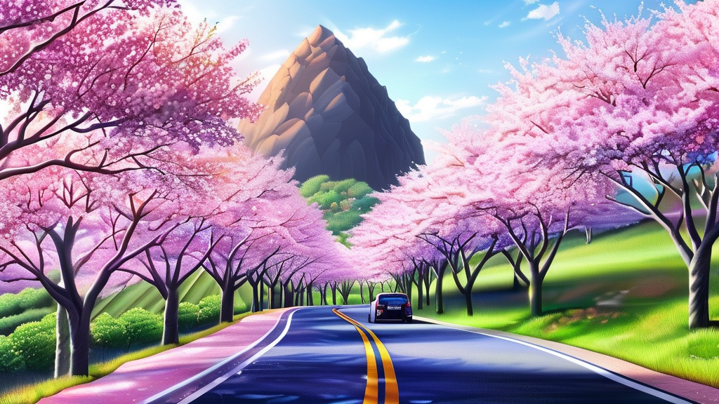 올해 제주 벚꽃, 언제 피나요? (realistic 스타일)