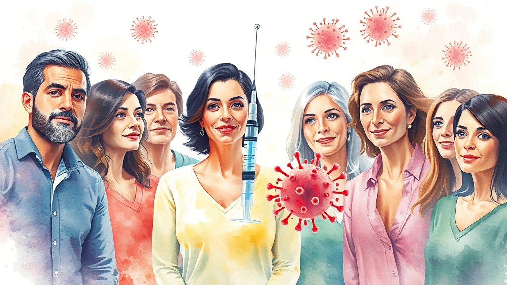 접종 대상 및 시기 (watercolor 스타일)