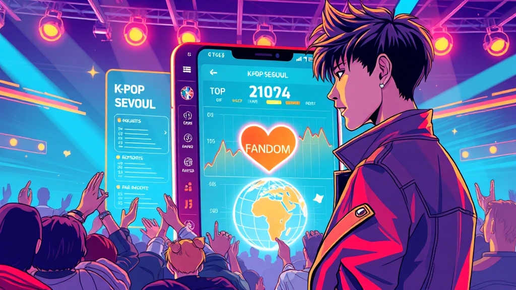 팬 투표, 어떻게 참여할까? (illustration 스타일)