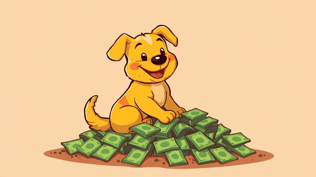 2026년 개띠 재물운 (cartoon 스타일)