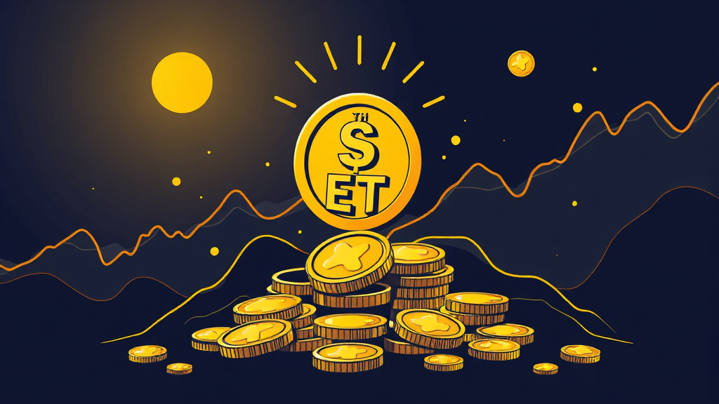 스테이블 코인 투자 전략 (illustration 스타일)