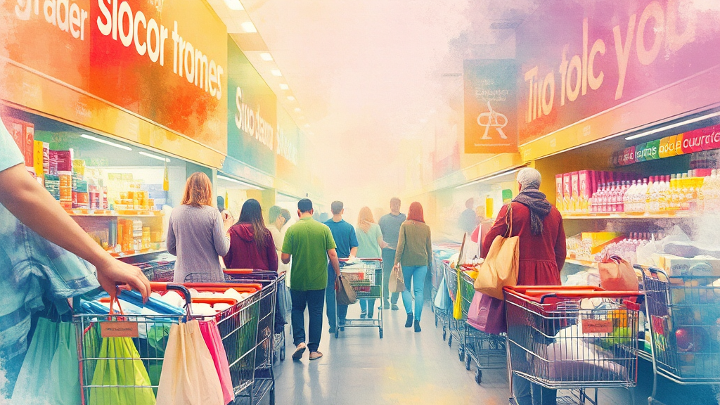 트레이더스 쇼핑 꿀팁: 할인 정보 및 구매 가이드 (watercolor 스타일)