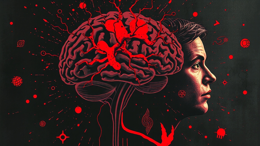 뇌경색이란 무엇일까요? (popart 스타일)