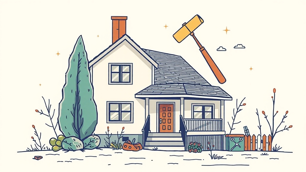 부동산 대출, 현명하게 이용하는 법 (illustration 스타일)