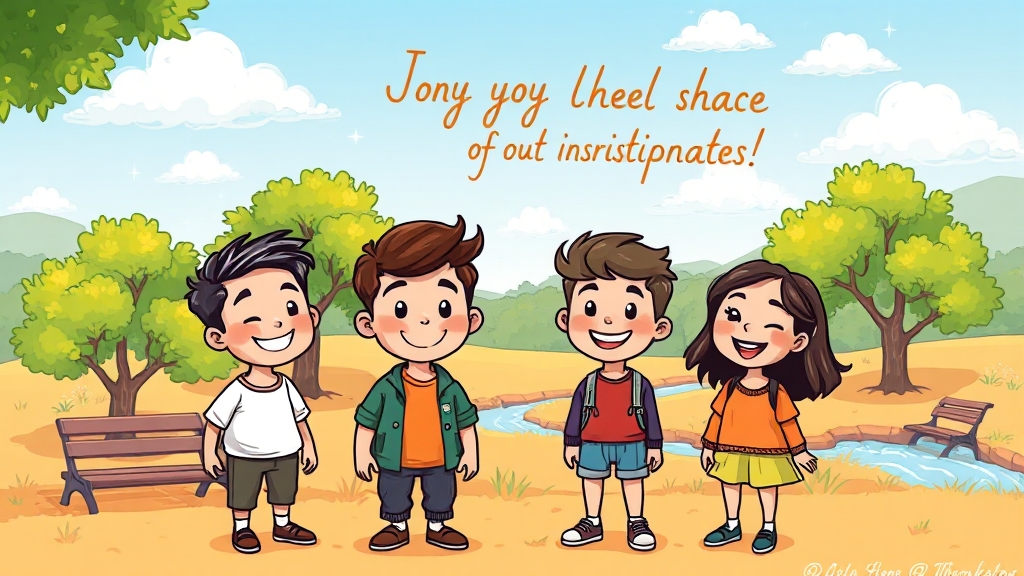 긍정적인 마음가짐과 스트레스 관리 (cartoon 스타일)
