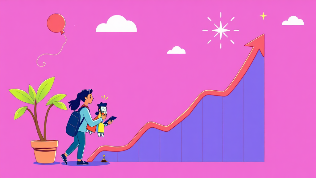 한패스 공모주 투자 포인트와 빛나는 실적 (cartoon 스타일)