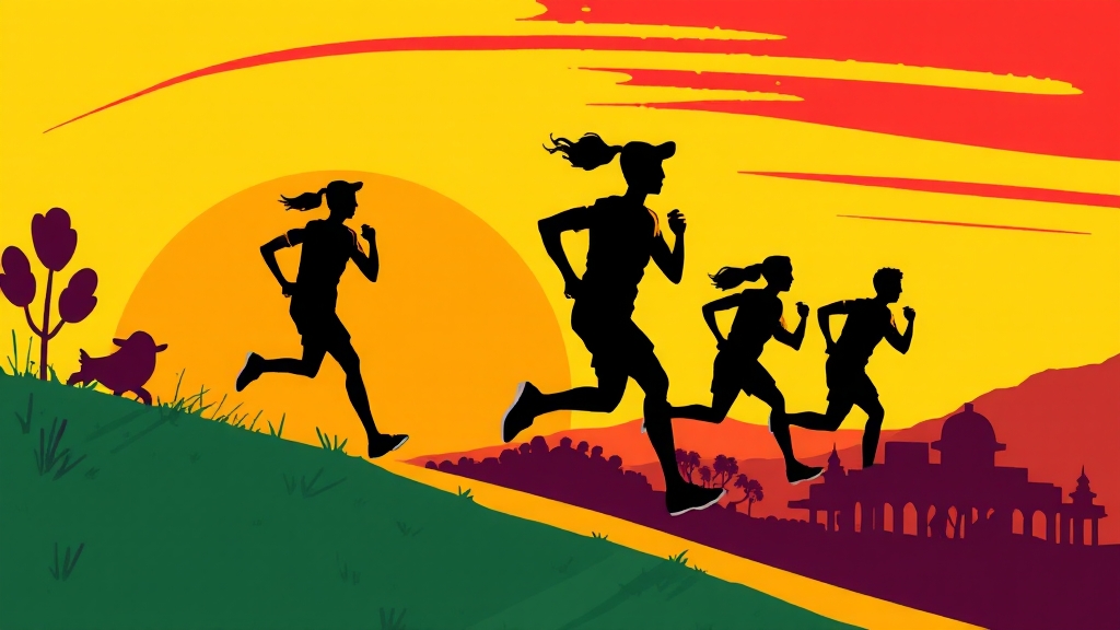 운동 강도별 칼로리 소모 비교 (cartoon 스타일)