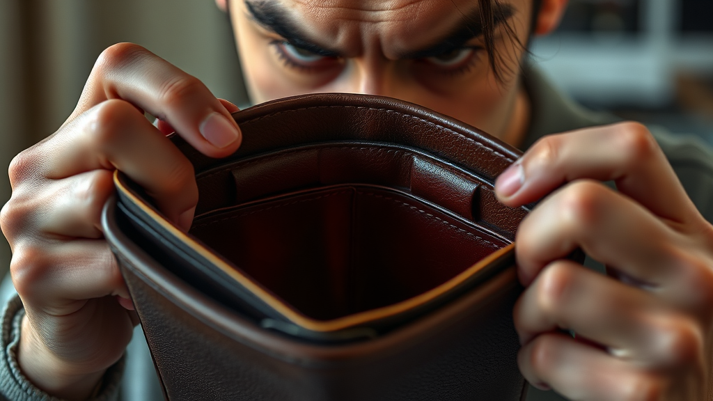 마이너스 통장과 신용 점수 영향 (realistic 스타일)