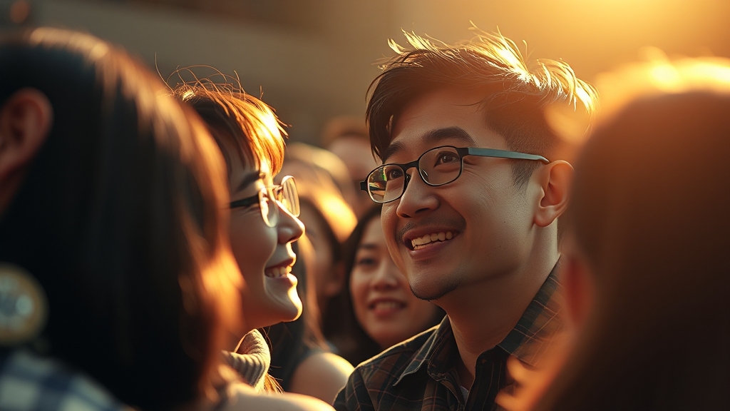 관객과의 특별한 소통 (realistic 스타일)